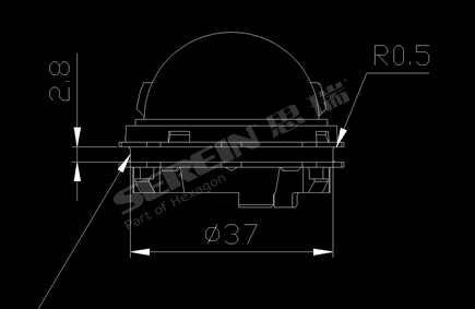 LED灯外壳模具的三坐标测量过程